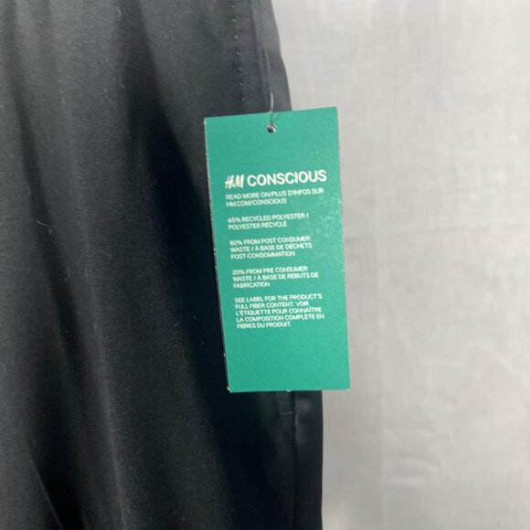 NWT H&M Slim Fit Coupe Etroite Tuxedo Pants in Black - Size 36R - Picture 3 of 11